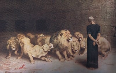 ライオンの巣の中のダニエル、ビブリーズ・アニュアル 作： Briton (after) Riviere