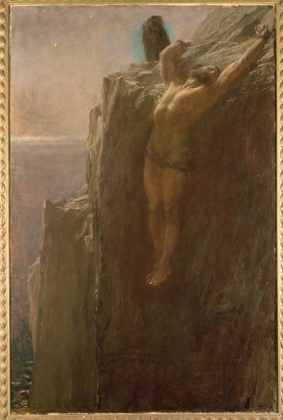 プロメテウスバウンド、1889 作： Briton Riviere