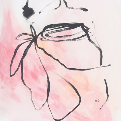 柔らかなピンクの花 作： Bronwyn Baker