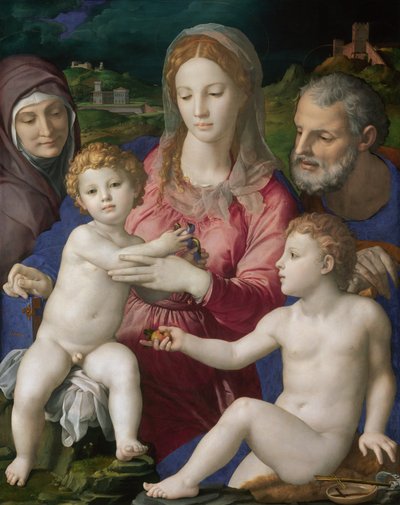 聖家族と聖アンナと幼子聖ヨハネ 作： Bronzino