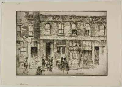 シカゴ - 10セント宿屋 作： Bror Julius Olsson Nordfeldt