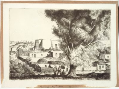 ランチョス・デ・タオス 作： Bror Julius Olsson Nordfeldt