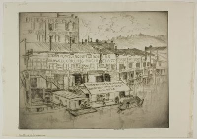 ウィラメット川のボートハウス 作： ブロールジュリアスオルソンノルドフェルト