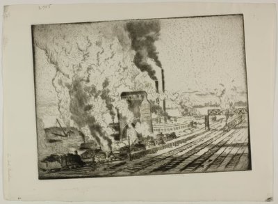 石炭粉砕機 作： Bror Julius Olsson Nordfeldt