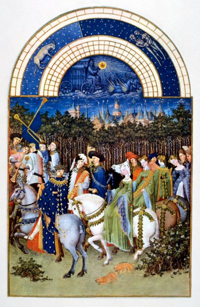ベリー公爵の豊かな時間」より「5月 作： Brothers Limbourg