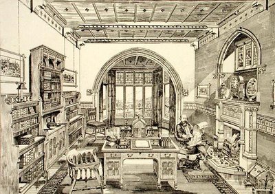 図書館の内観 作： Bruce James Talbert