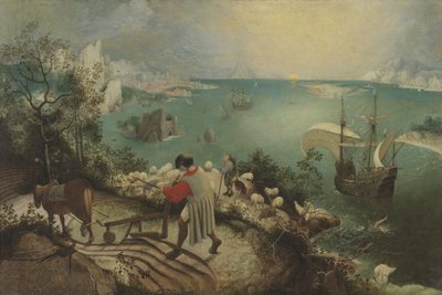 イカルスの堕落のある風景c。 1560 作： Bruegel