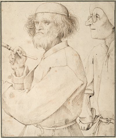 画家とバイヤー、c。 1565年 作： Bruegel