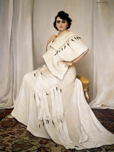 ピエトロ・マスカーニの恋人アンナ・ロッリ（1888-1973）の肖像、ブルーノ・クロアット（1875-1948）画 作： Bruno Croatto