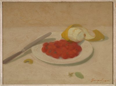 静物（ボール紙に油彩） 作： Bruno Semprebon