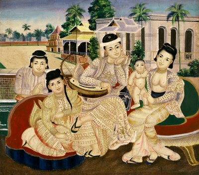 家族写真 作： Burmese School