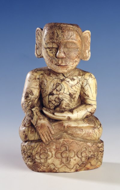 座っている仏 作： Burmese School