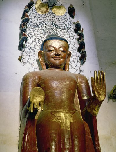 立っている仏の像 作： Burmese School