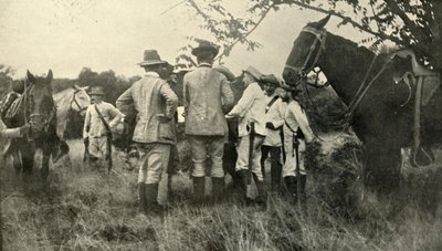 キューバの将校から学んだロートン将軍... 6月30日、スペイン-アメリカ戦争、1898年、1899年。 作： Burr McIntosh