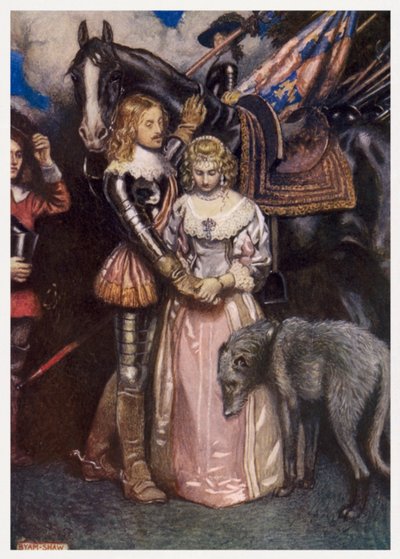 "I could not love thee, dear, so much / Loved I not honour more" (カラーリトグラフ) 作： Byam (after) Shaw