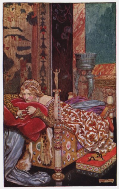 チャールズ・リード著「The Cloister and The Hearth」のイラスト（カラーリトグラフ 作： Byam (after) Shaw