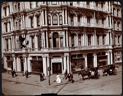 ギルシーハウス、ブロードウェイ、ニューヨークの29丁目、1905年頃（銀ゼラチンプリント） 作： Byron Company