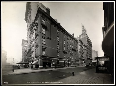 ホテルウッドワード、ブロードウェイ、55番街、ニューヨーク、1920（銀ゼラチンプリント） 作： Byron Company