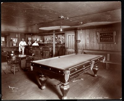 Janer&39;s Pavilion Hotelのバー、レッドバンク、ニュージャージー、1903年（銀ゼラチンプリント） 作： Byron Company