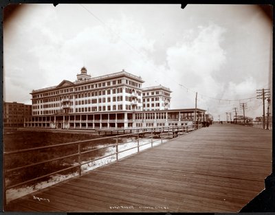 ホテルルドルフのビュー、アトランティックシティ、ニュージャージー、1908年（銀ゼラチンプリント） 作： Byron Company