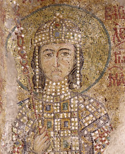 アヤソフィアのアレクシオス・コムネノス（モザイク画 作： Byzantine