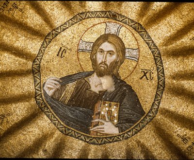 キリスト・パントクラトル（または栄光のキリスト）（モザイク 作： Byzantine