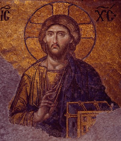 アヤソフィアのディエシス・キリスト（モザイク画 作： Byzantine