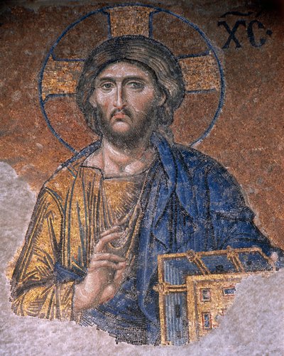 アヤソフィアのディエシス・キリスト（モザイク画 作： Byzantine