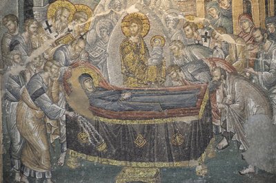 チョーラ教会（Kariye Camii）のフレスコ画「聖救世主」（トルコ、イスタンブール 作： Byzantine