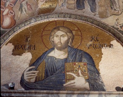 栄光のキリスト」の表現（1310-1320年のモザイク 作： Byzantine