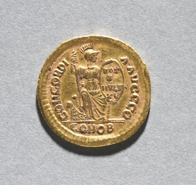 テオドシウス1世のソリダス 作： Byzantine