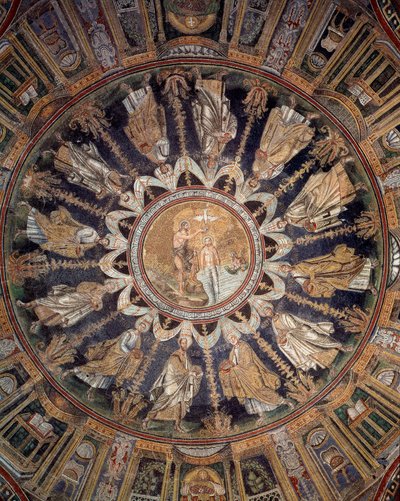 使徒たち（天井モザイク、400-450年 作： Byzantine