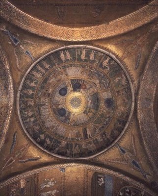 前庭のキューポラの作成（モザイク） 作： Byzantine Byzantine