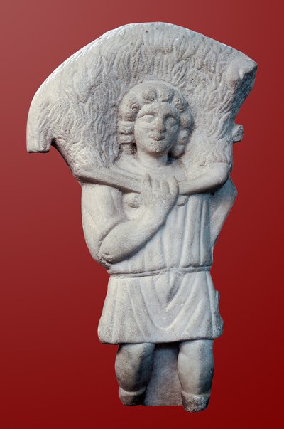 善き羊飼いの像、アル＝ミナ 作： Byzantine Byzantine