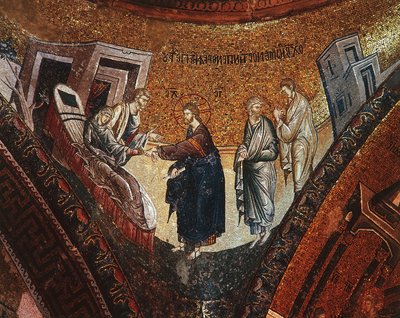 聖母の死」（モザイク画） 作： Byzantine Byzantine
