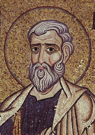 12世紀のサンマルコ寺院の内部モザイクの預言者ハガイ詳細 作： Byzantine Byzantine