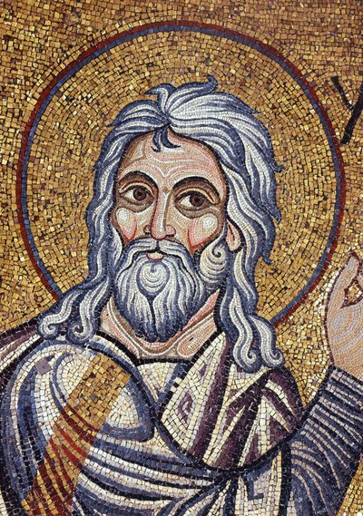 預言者イザヤの詳細 (モザイク) 作： Byzantine School
