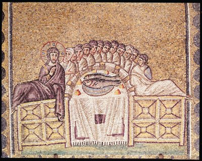 最後の晩餐（モザイク） 作： Byzantine School