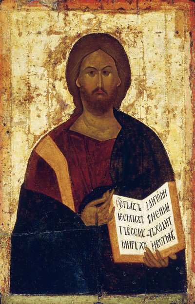 キリスト・パントクラトル、1387年～1395年   作： Byzantine icon.