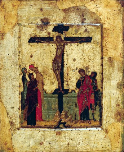 14世紀末の「磔刑」。 作： Byzantine icon.