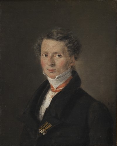 Mathias Friis von Irgens-Bergh、ドレスデンのデンマーク臨時代理大使 作： C.A. Jensen