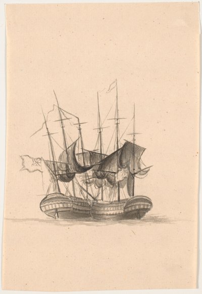 2 隻のイギリス軍艦 作： C.A. Lorentzen