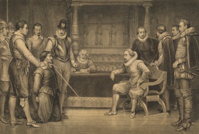 「火薬陰謀」、1886年 作： CF Merckel