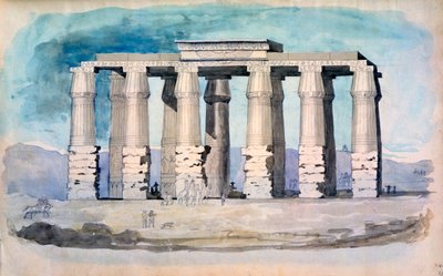 古代エジプトの寺院、エジプト、19 世紀 作： CH Smith