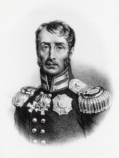 1797年からプロイセン王となったフリードリッヒ・ウィリアム3世（1770-1840）の肖像、エングレーヴィング 作： J.B. and Brown J. Rowbotham