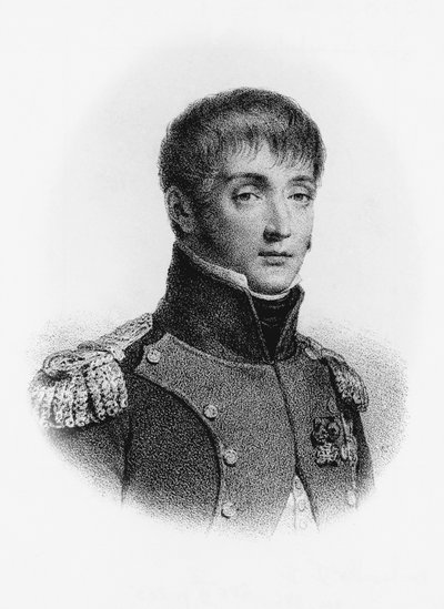 フランスの軍人であり、1806年から1810年までオランダ王であったルイ・ボナパルト（1778-1846）の肖像、エングレービング 作： J.B. and Brown J. Rowbotham