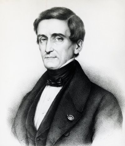 イタリアの法学者ペッレグリーノ・ロッシ（1787-1848）の肖像、リトグラフ 作： J.B. and Brown J. Rowbotham
