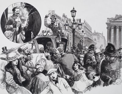 アルフレッド・ハームスワース（紙にグワッシュ） 作： C.L. Doughty