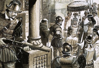 インカ帝国を征服した冷酷なフランシスコ・ピサロとアタワルパ王との出会い 作： C.L. Doughty