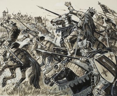 1302年、フランス対フランドル 作： CL ダウティ
